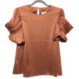 Blouse Short Sleeve By Entro In Orange, Size: S Online