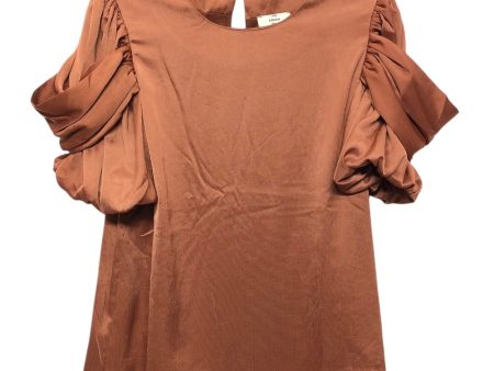 Blouse Short Sleeve By Entro In Orange, Size: S Online