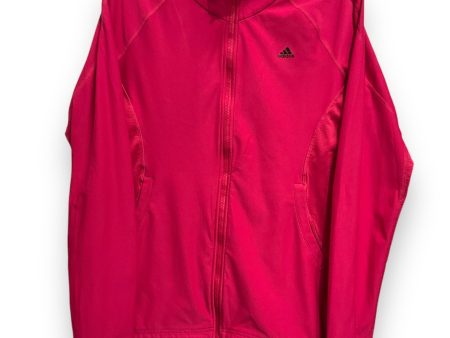 Athletic Jacket By Adidas In Pink, Size: M on Sale