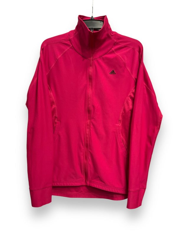 Athletic Jacket By Adidas In Pink, Size: M on Sale