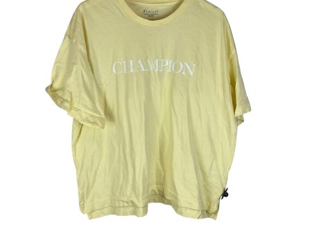 Athletic Top Short Sleeve By Champion In Yellow, Size: Xxl Supply