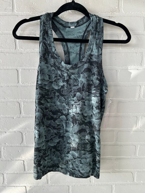 Athletic Tank Top By Lululemon In Black & Blue, Size: M Online Hot Sale