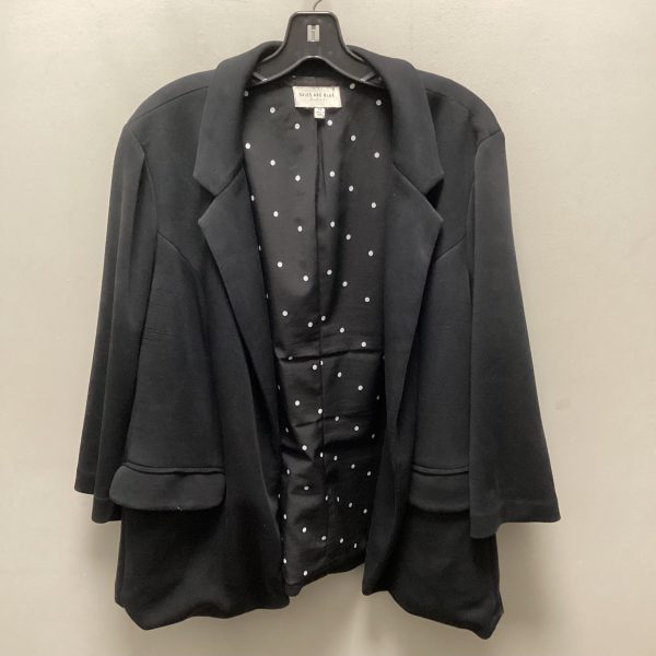 Blazer By Skies Are Blue In Black, Size: 2x Supply