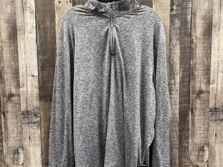 Athletic Top Long Sleeve Crewneck By Cme In Grey, Size: Xl For Cheap