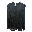 Top Long Sleeve By Suzanne Betro In Black, Size: 4x Fashion