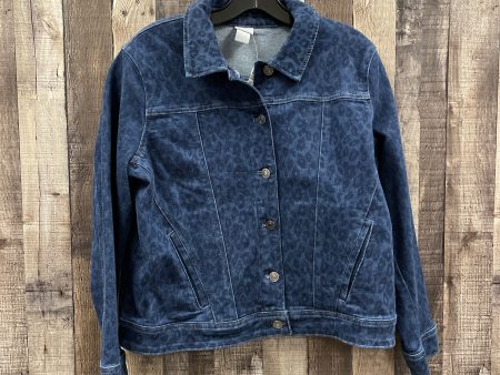 Jacket Denim By Chicos In Blue, Size: Lp Fashion