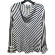 Silk Blend Cowl Neck Blouse Designer By Classiques Entiers In Striped Pattern, Size: S Fashion