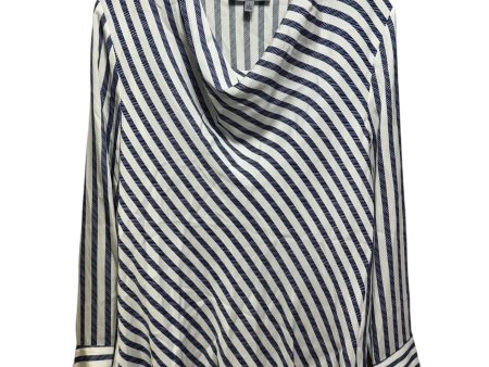 Silk Blend Cowl Neck Blouse Designer By Classiques Entiers In Striped Pattern, Size: S Fashion