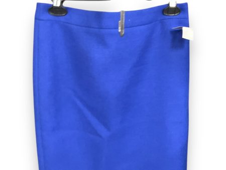 Skirt Midi By J. Crew In Blue, Size: 2 For Discount