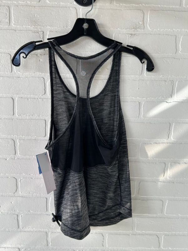 Athletic Tank Top By Lululemon In Black & Grey, Size: S For Discount