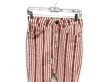 Skirt Midi By Free People In Red & White, Size: 2 For Cheap