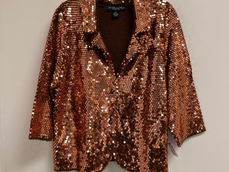 Blazer By Clothes Mentor In Copper, Size: 2x Sale