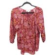 Blouse 3 4 Sleeve By Loft In Floral Print, Size: S Online now