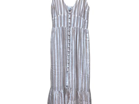 Dress Casual Maxi By Abercrombie And Fitch In Striped Pattern, Size: M Online