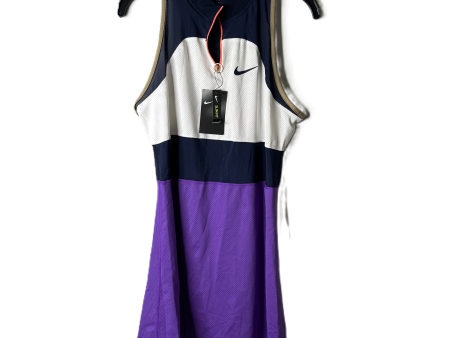 Athletic Dress By Nike Apparel In Blue & Purple, Size: L Online Hot Sale