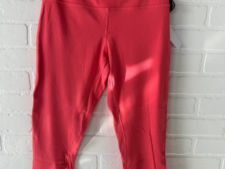 Athletic Leggings Capris By Lululemon In Pink, Size: 8 For Discount