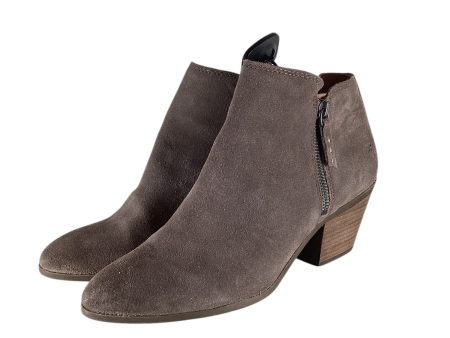 Boots Ankle Heels By Frye In Grey, Size: 10 For Sale