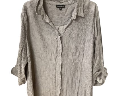 Top 3 4 Sleeve By Cme In Grey, Size: 1x Sale