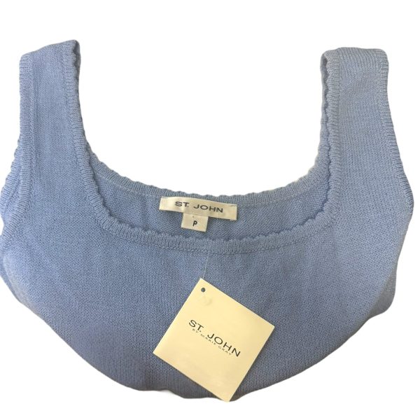 Knit Shell Luxury Designer By St John Collection In Blue, Size: S on Sale