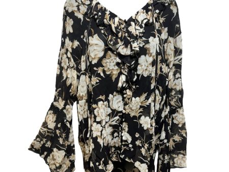 Blouse Long Sleeve By The Kooples In Floral Print, Size: S Online Sale