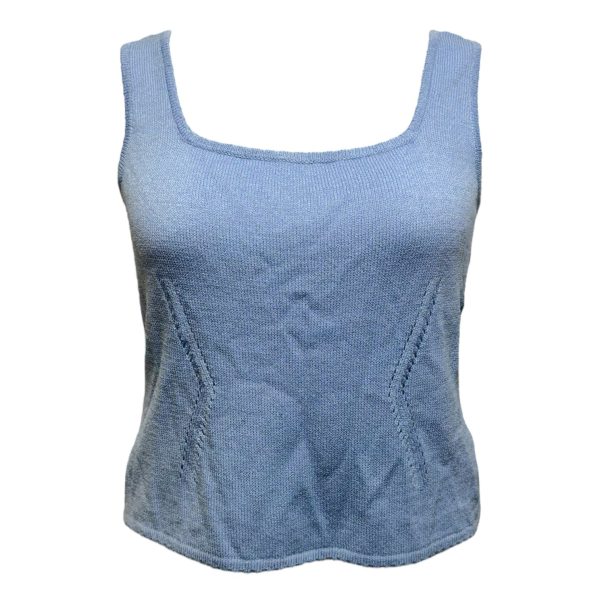 Knit Shell Luxury Designer By St John Collection In Blue, Size: S on Sale