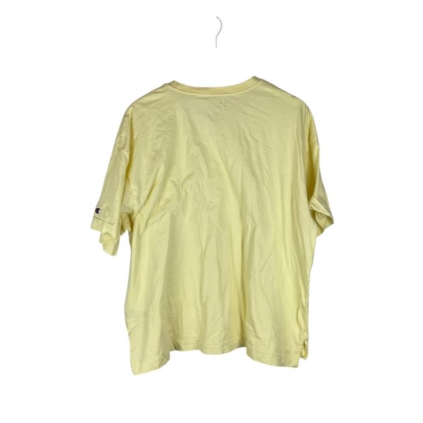 Athletic Top Short Sleeve By Champion In Yellow, Size: Xxl Supply