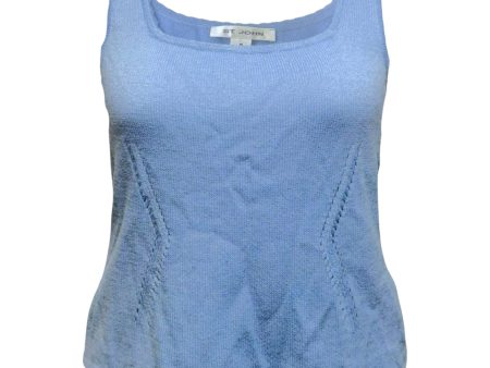 Knit Shell Luxury Designer By St John Collection In Blue, Size: S on Sale