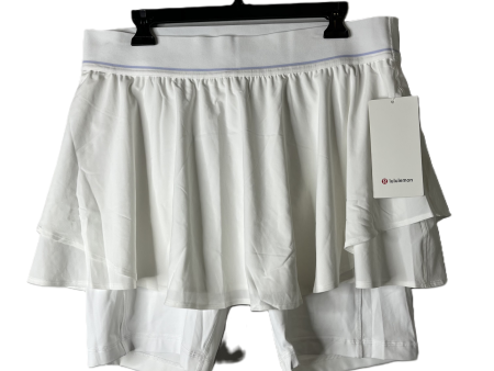 Athletic Skirt By Lululemon In White, Size: 14 Cheap